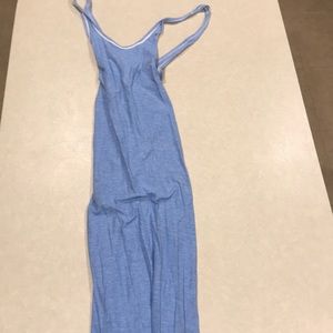Blue and white striped Lululemon maxi dress